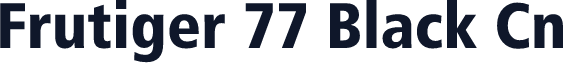Frutiger 77 Black Cn