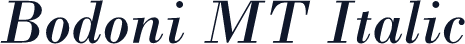 Bodoni MT Italic
