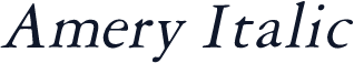 Amery Italic