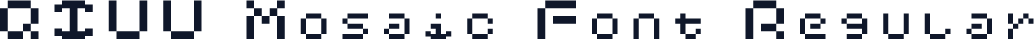 QIUU Mosaic Font Regular