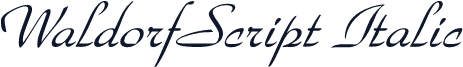 WaldorfScript Italic
