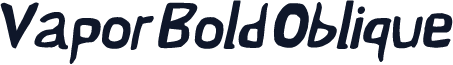 Vapor Bold Oblique