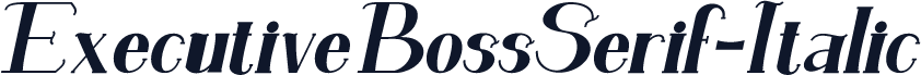 ExecutiveBossSerif-Italic