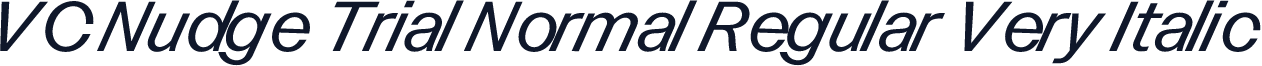 VC Nudge Trial Normal Regular Very Italic