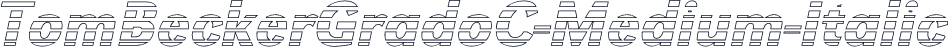 TomBeckerGradoC-Medium-Italic
