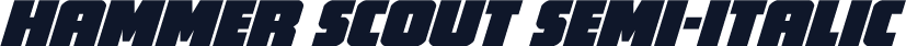 Hammer Scout Semi-Italic