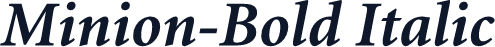 Minion-Bold Italic