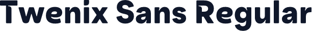 Twenix Sans Regular