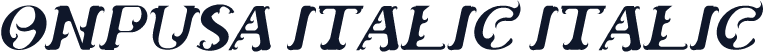 ONPUSA Italic Italic