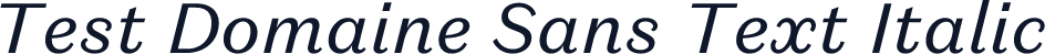 Test Domaine Sans Text Italic