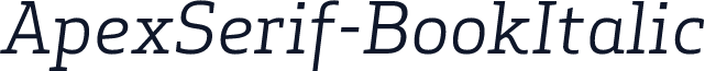 ApexSerif-BookItalic
