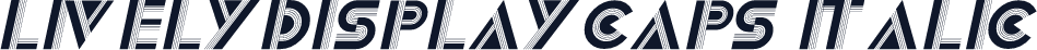 LivelyDisplayCaps Italic