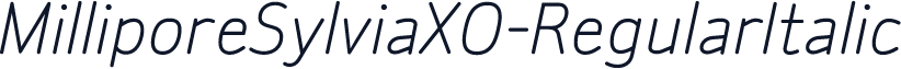 MilliporeSylviaXO-RegularItalic