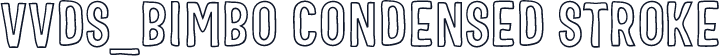 VVDS_Bimbo Condensed Stroke