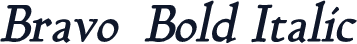Bravo  Bold Italic