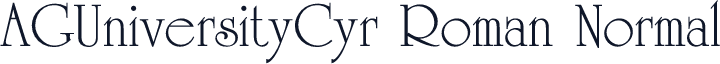 AGUniversityCyr Roman Normal