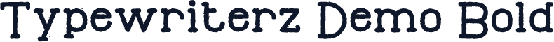 Typewriterz Demo Bold