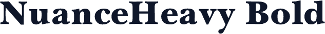 NuanceHeavy Bold
