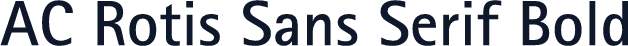 AC Rotis Sans Serif Bold