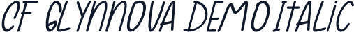 CF Glynnova DEMO Italic