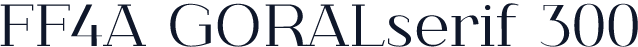 FF4A GORALserif 300