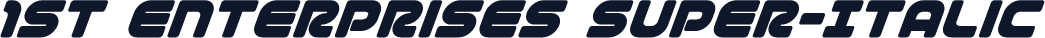 1st Enterprises Super-Italic