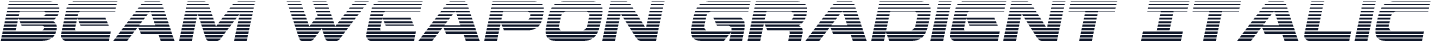 Beam Weapon Gradient Italic