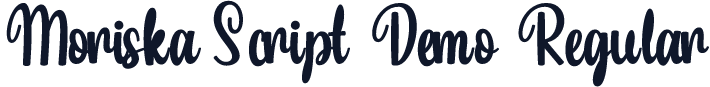 Moriska Script Demo Regular