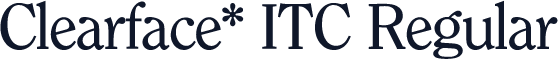 Clearface* ITC Regular