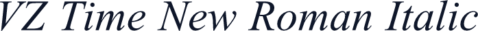 VZ Time New Roman Italic