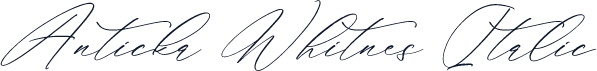 Anticka Whitnes Italic