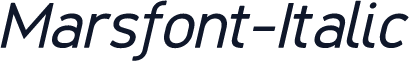 Marsfont-Italic