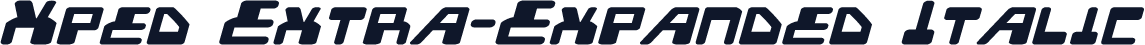 Xped Extra-Expanded Italic