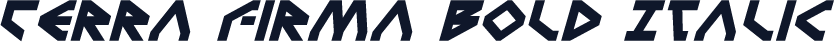 Terra Firma Bold Italic