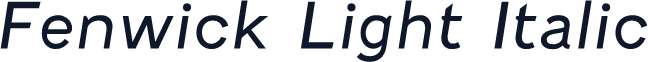 Fenwick Light Italic