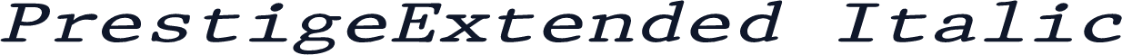 PrestigeExtended Italic