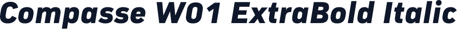 Compasse W01 ExtraBold Italic