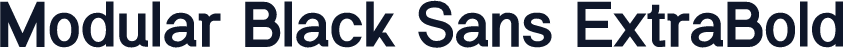 Modular Black Sans ExtraBold