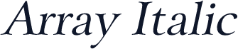 Array Italic