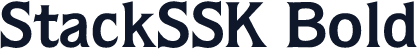 StackSSK Bold