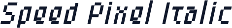 Speed Pixel Italic