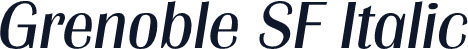 Grenoble SF Italic