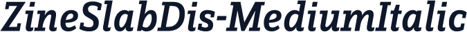 ZineSlabDis-MediumItalic