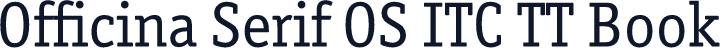 Officina Serif OS ITC TT Book