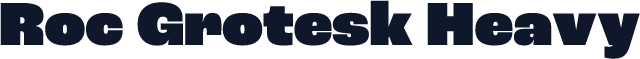 Roc Grotesk Heavy