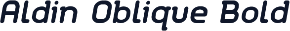 Aldin Oblique Bold