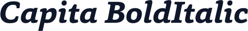 Capita BoldItalic