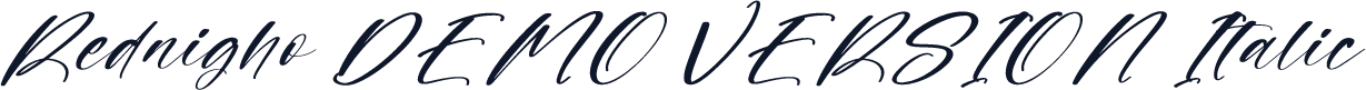 Rednigho DEMO VERSION Italic