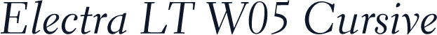 Electra LT W05 Cursive