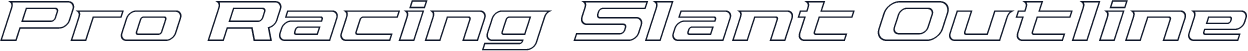 Pro Racing Slant Outline